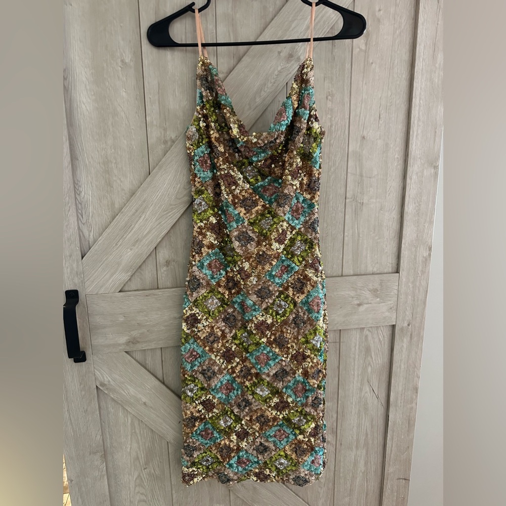 Endless rose sequence dress